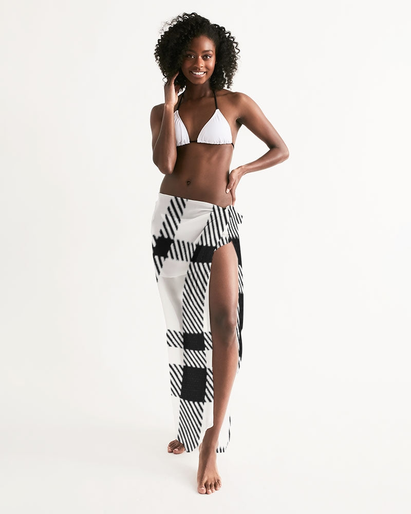plaid flite swim cover up