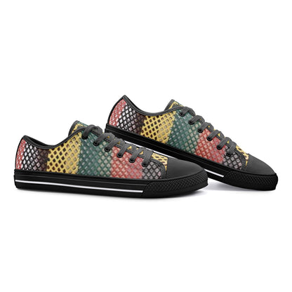 FZ Unisex Rasta Low Top Canvas Shoes