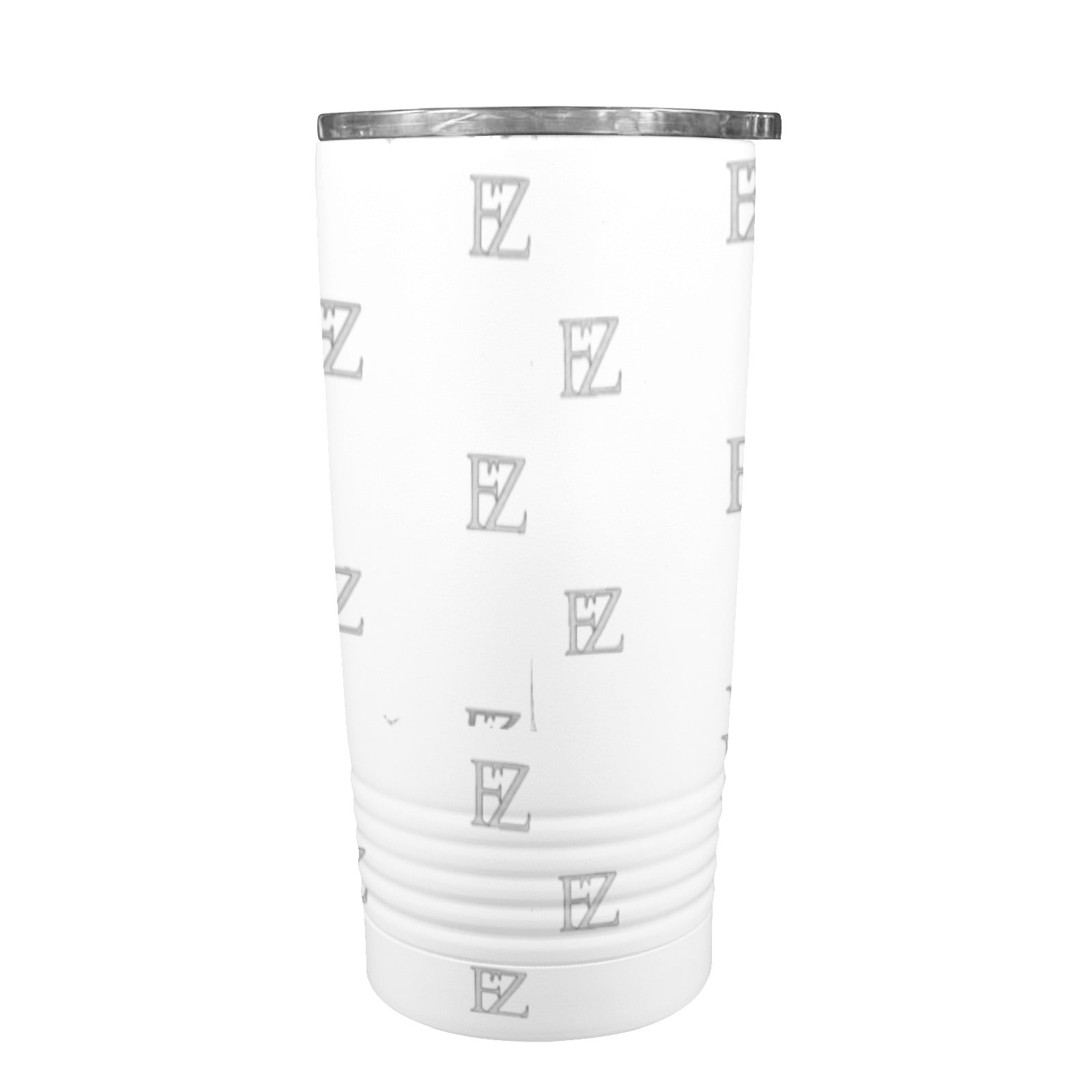 fz original coffee cup - white insulated stainless steel tumbler (20oz ）