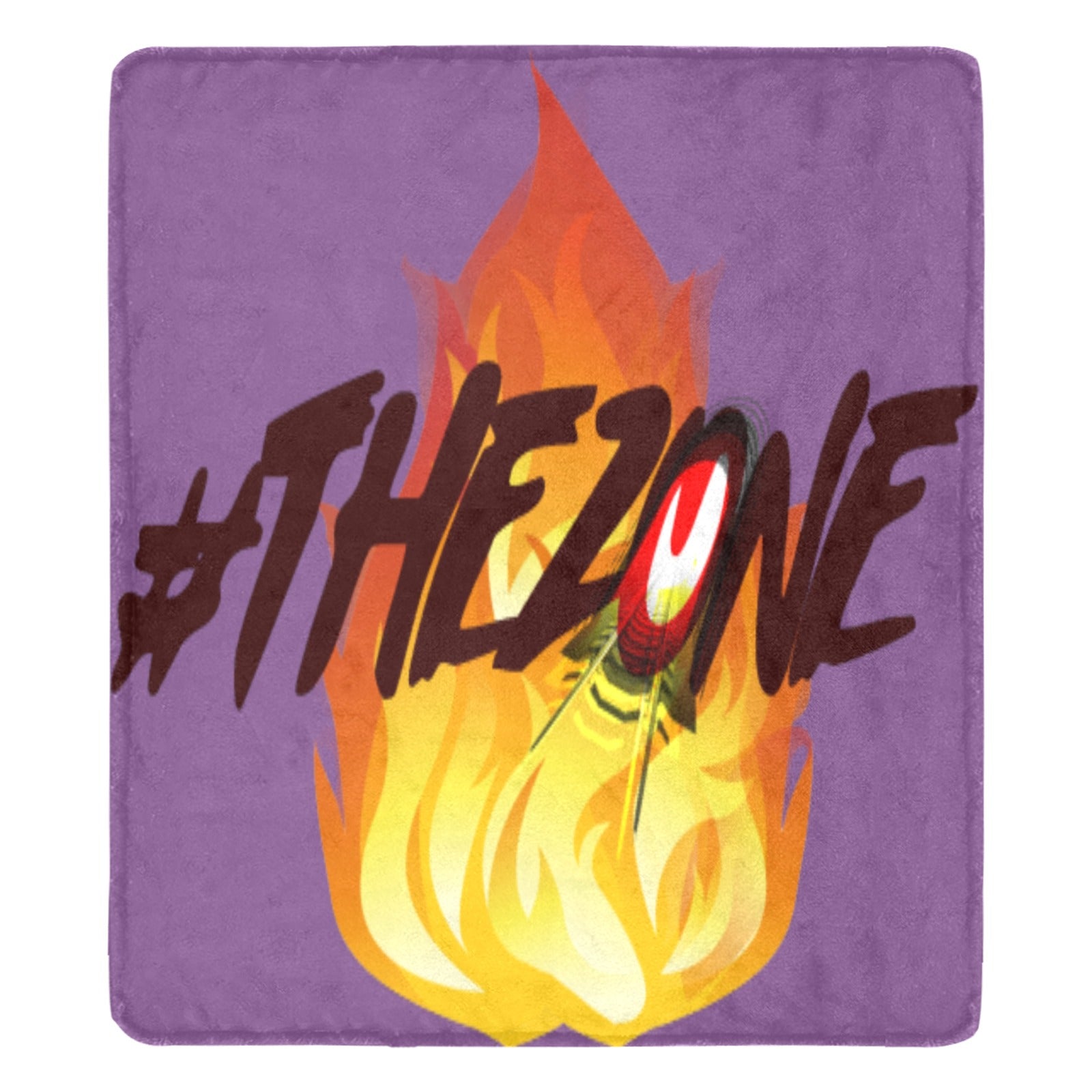 fz blanket zone (xl) one size / fz blanket - zone purple ultra-soft micro fleece blanket 70"x80"