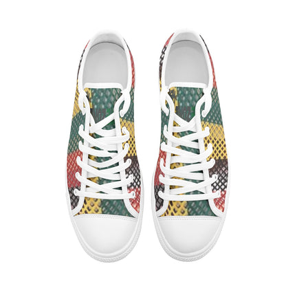 FZ Unisex Rasta Low Top Canvas Shoes