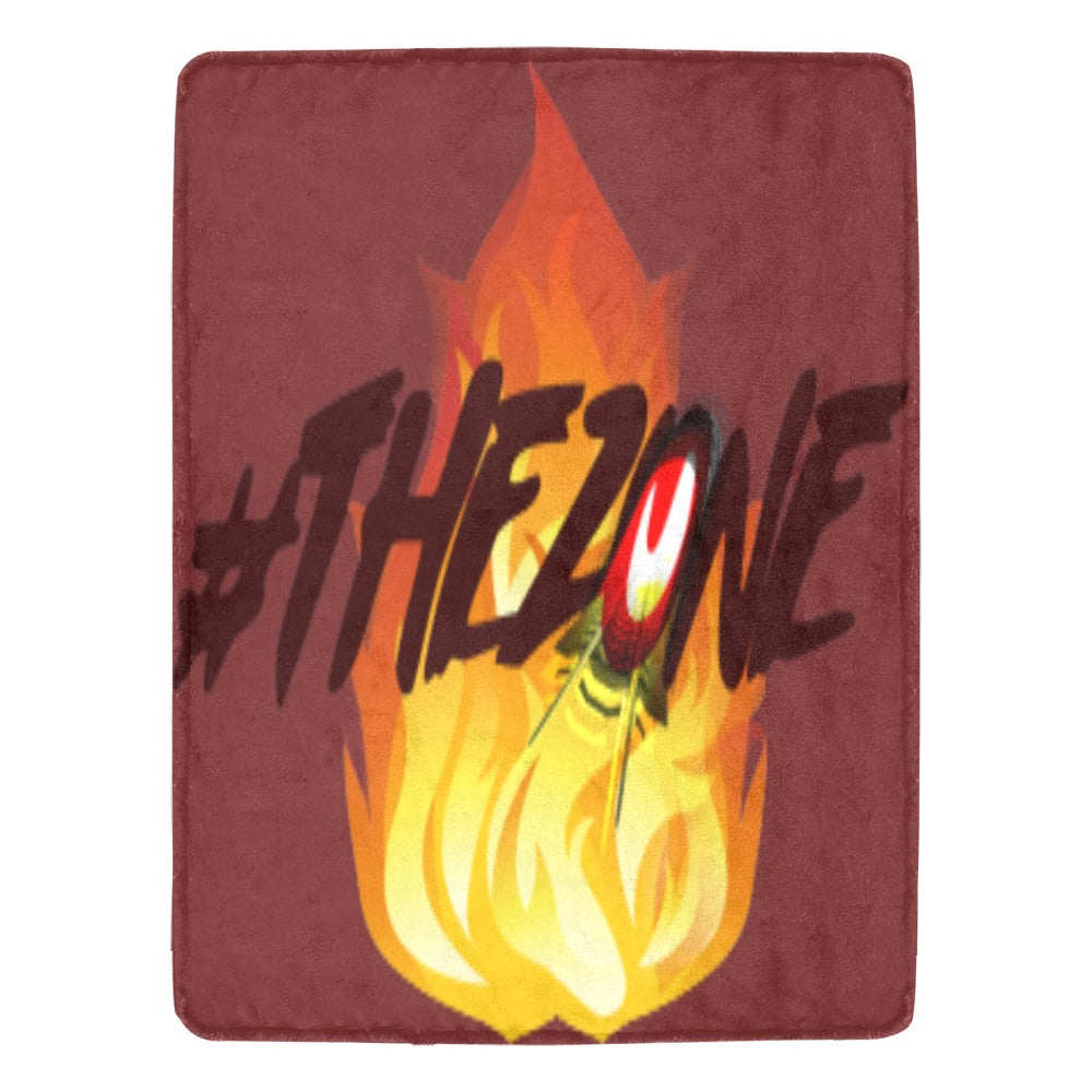 fz blanket zone (l) one size / fz blanket - zone burgundy ultra-soft micro fleece blanket 60" x 80"(made in usa)
