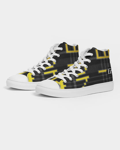 plaid flite too men's hightop canvas shoe