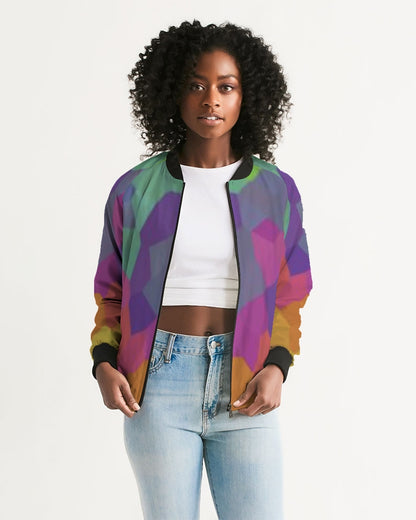 fz abstract women's bomber jacket