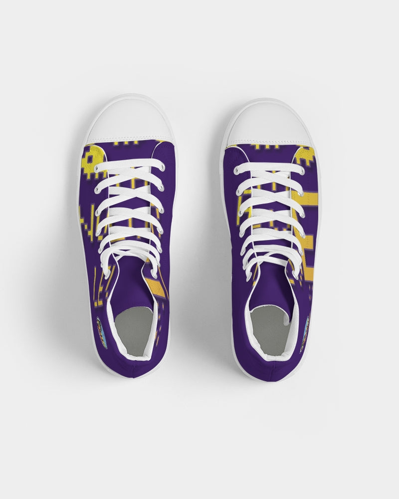 purple flite women's hightop canvas shoe