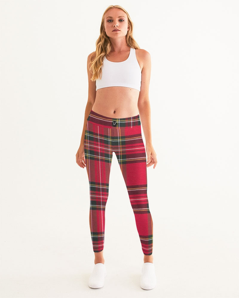 fz plaid too women's yoga pants