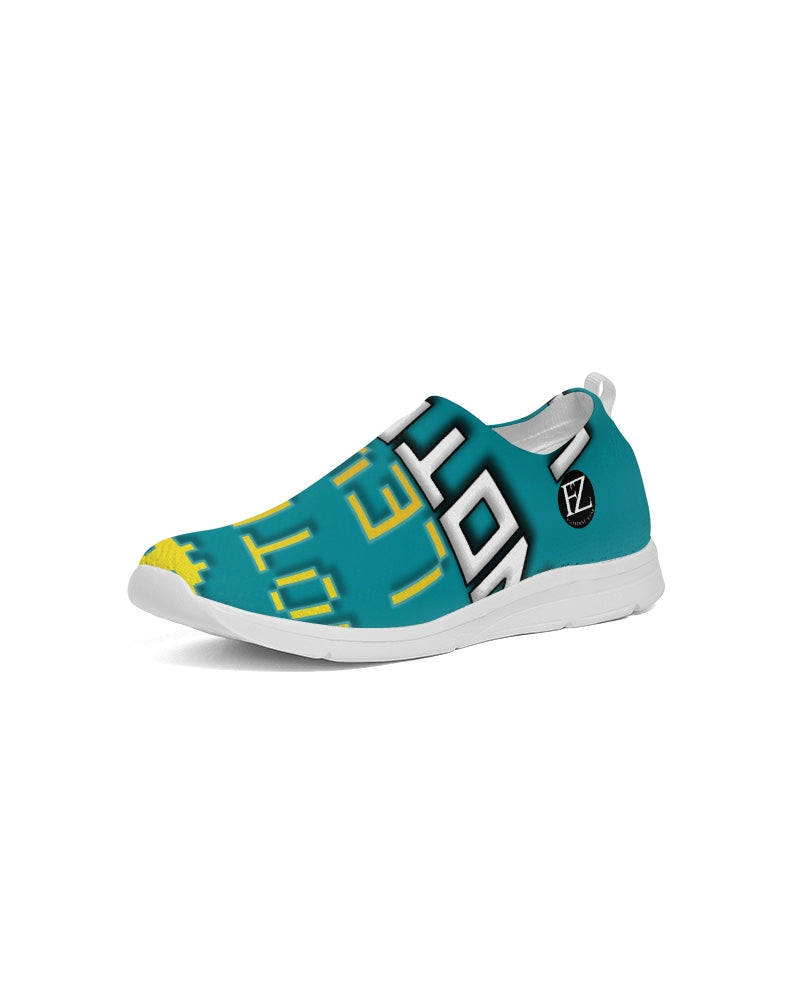 blue sky women's slip-on flyknit shoe