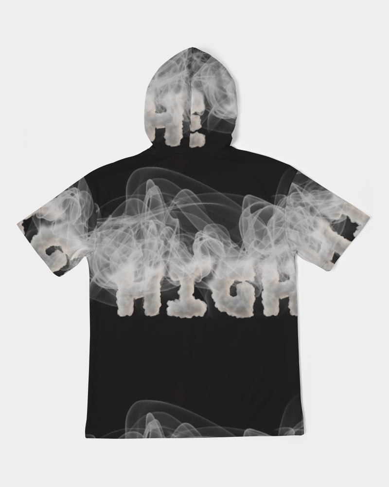 high grade men's premium heavyweight short sleeve hoodie