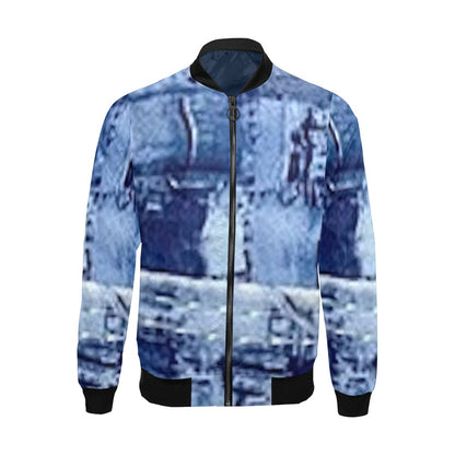 fz men's designer jacket- denim look men's all over print casual jacket (model h19)