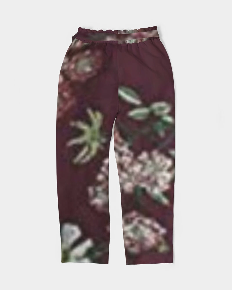 fz flower zone women's belted tapered pants