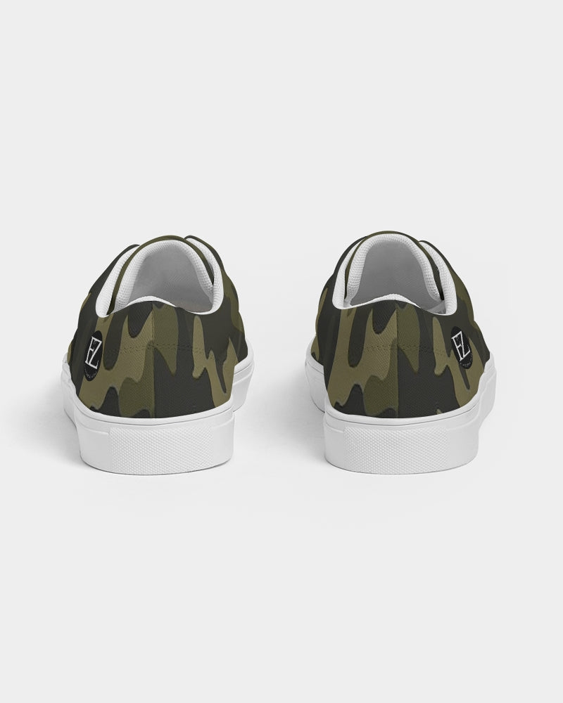 darker shade men's lace up canvas shoe