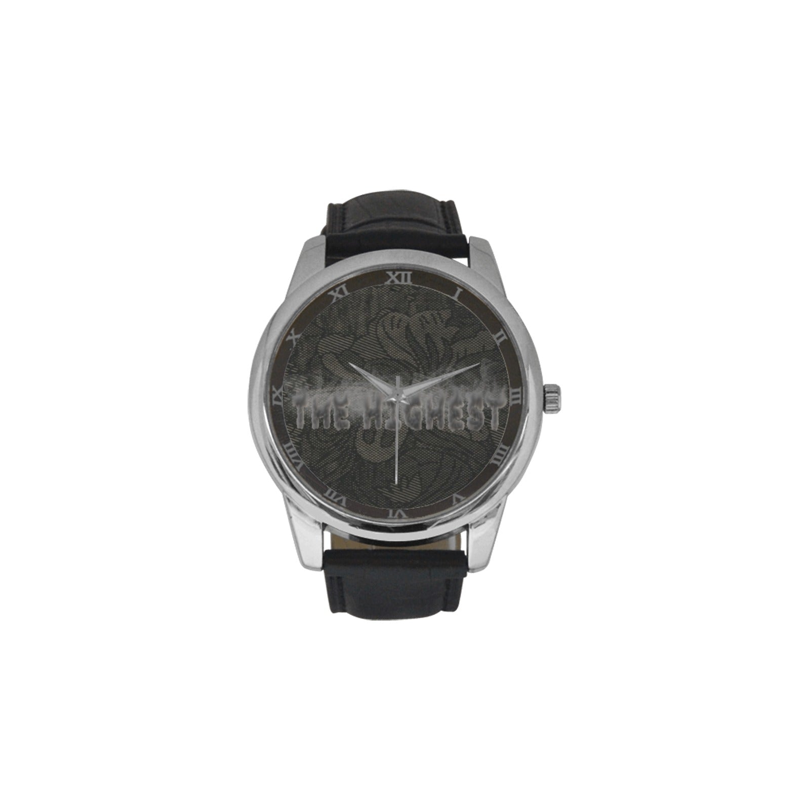 fz men's watch men's leather strap large dial watch (model 213)