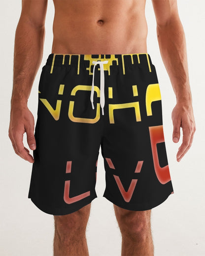 black zone men's swim trunk