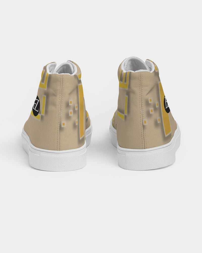 the beige zone men's hightop canvas shoe