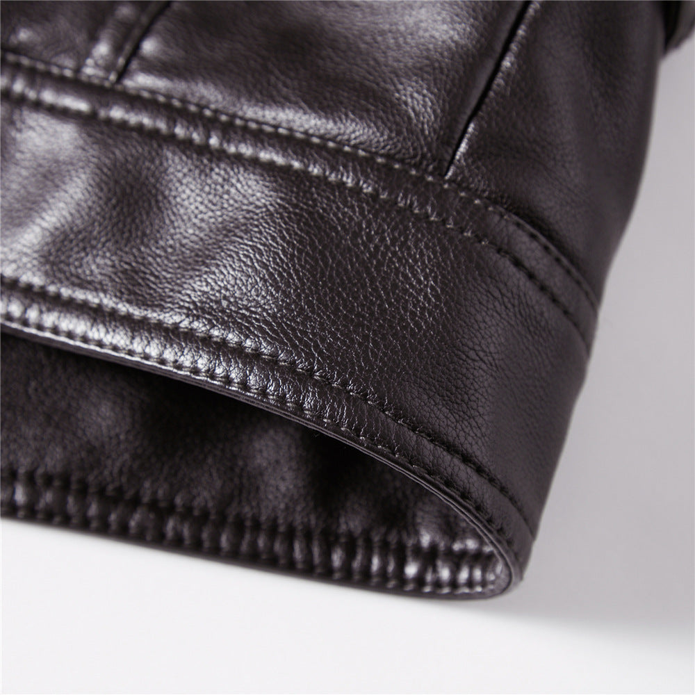 FZ Men's "Cosimo" Faux Leather Biker Jacket - FZwear