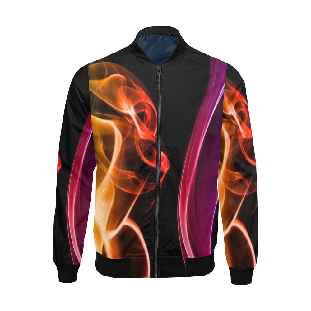 fz men's designer jacket men's all over print casual jacket (model h19)