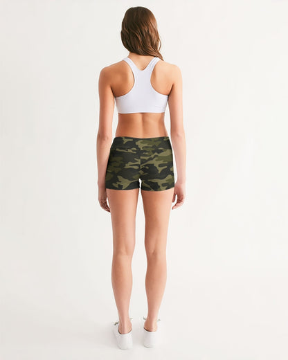 darker shade women's mid-rise yoga shorts