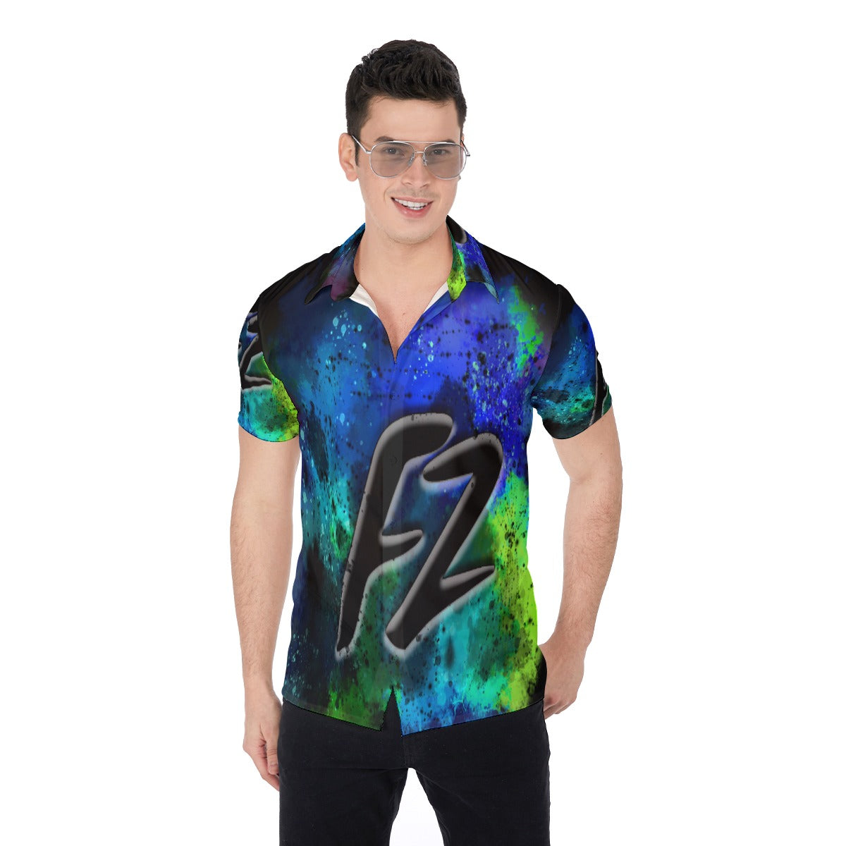 all-over print men's shirt