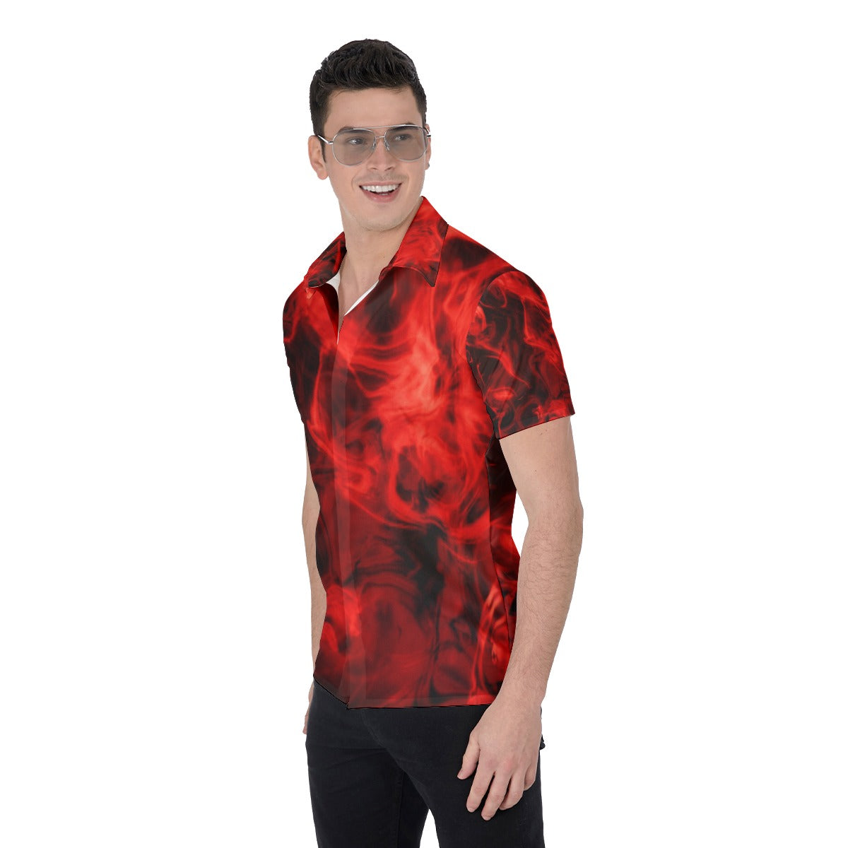 all-over print men's shirt