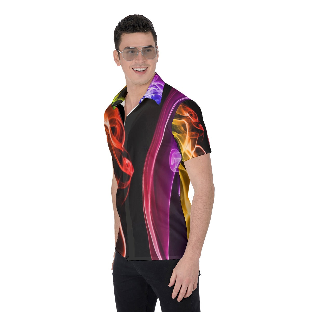 all-over print men's shirt