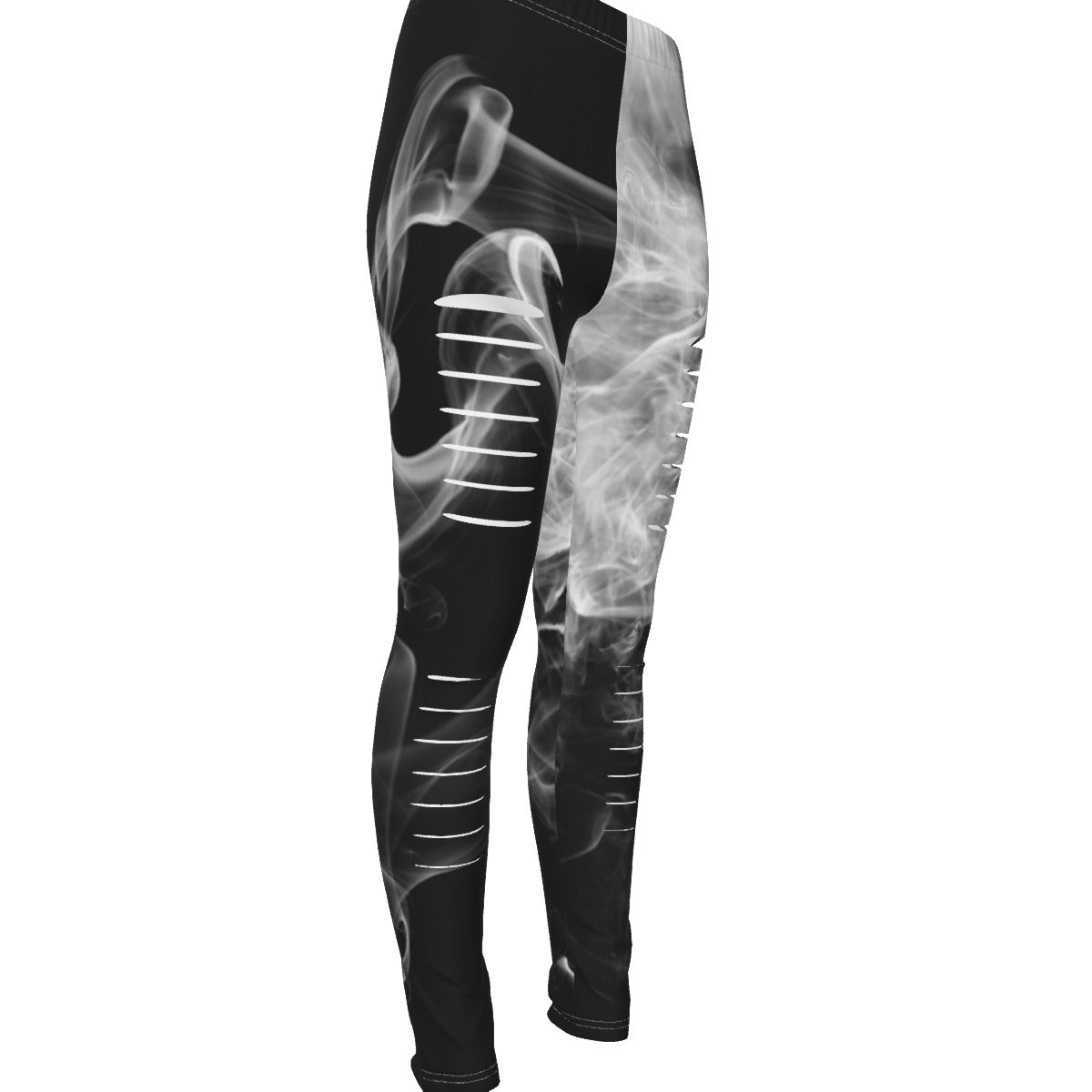 all-over print women's ripped leggings