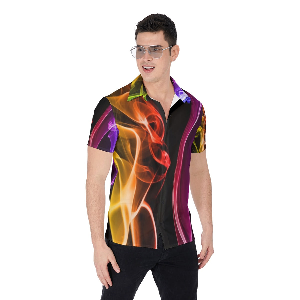 all-over print men's shirt