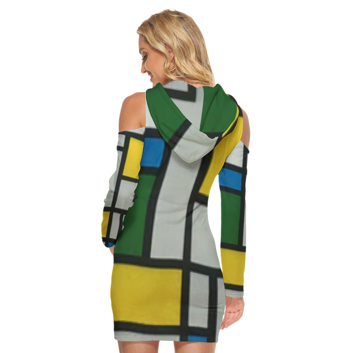 all-over print women's tight dress