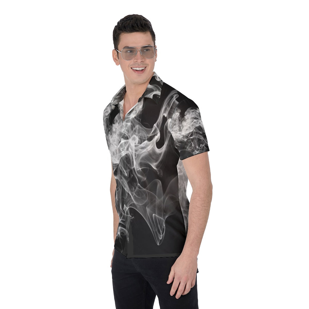 all-over print men's shirt