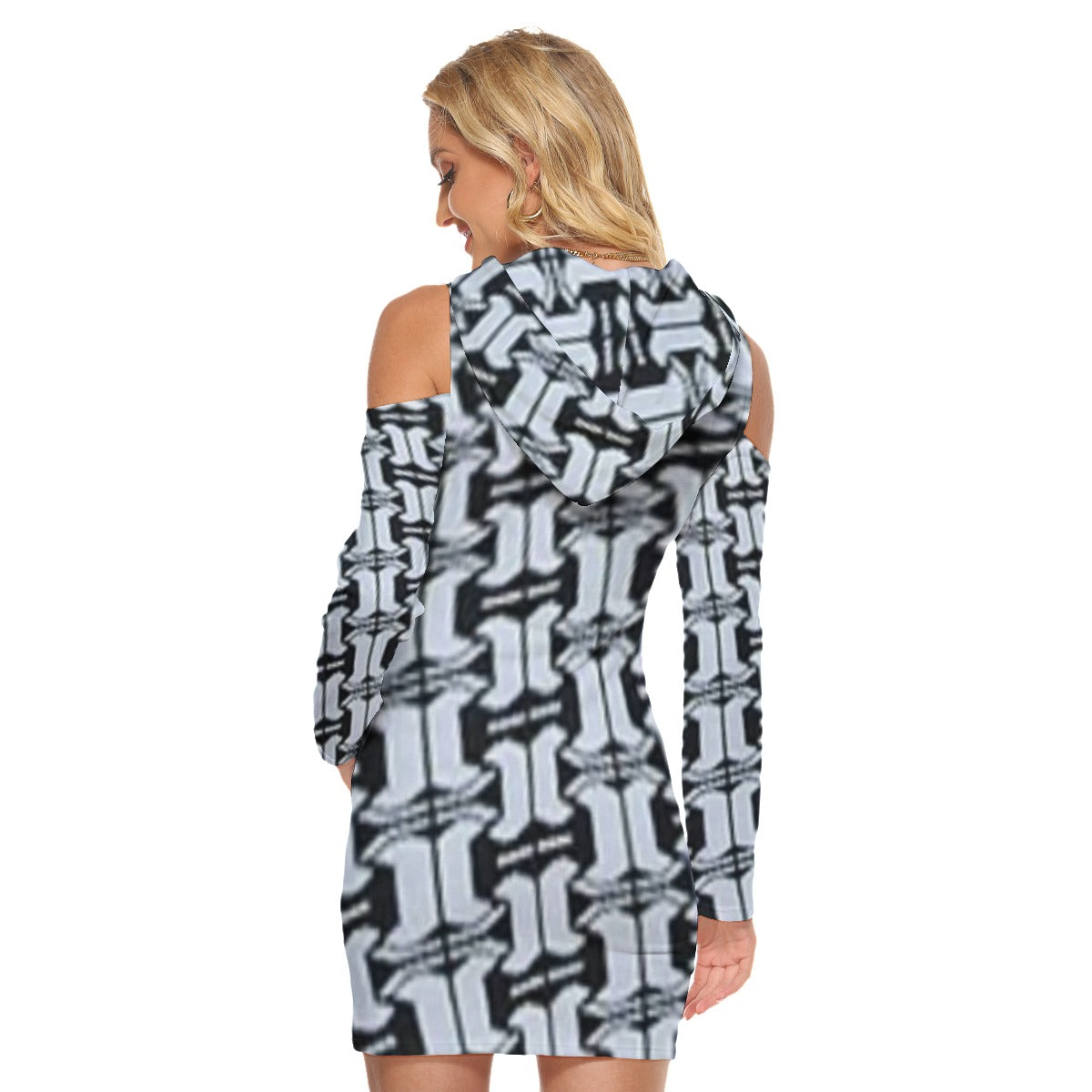 all-over print women's tight dress
