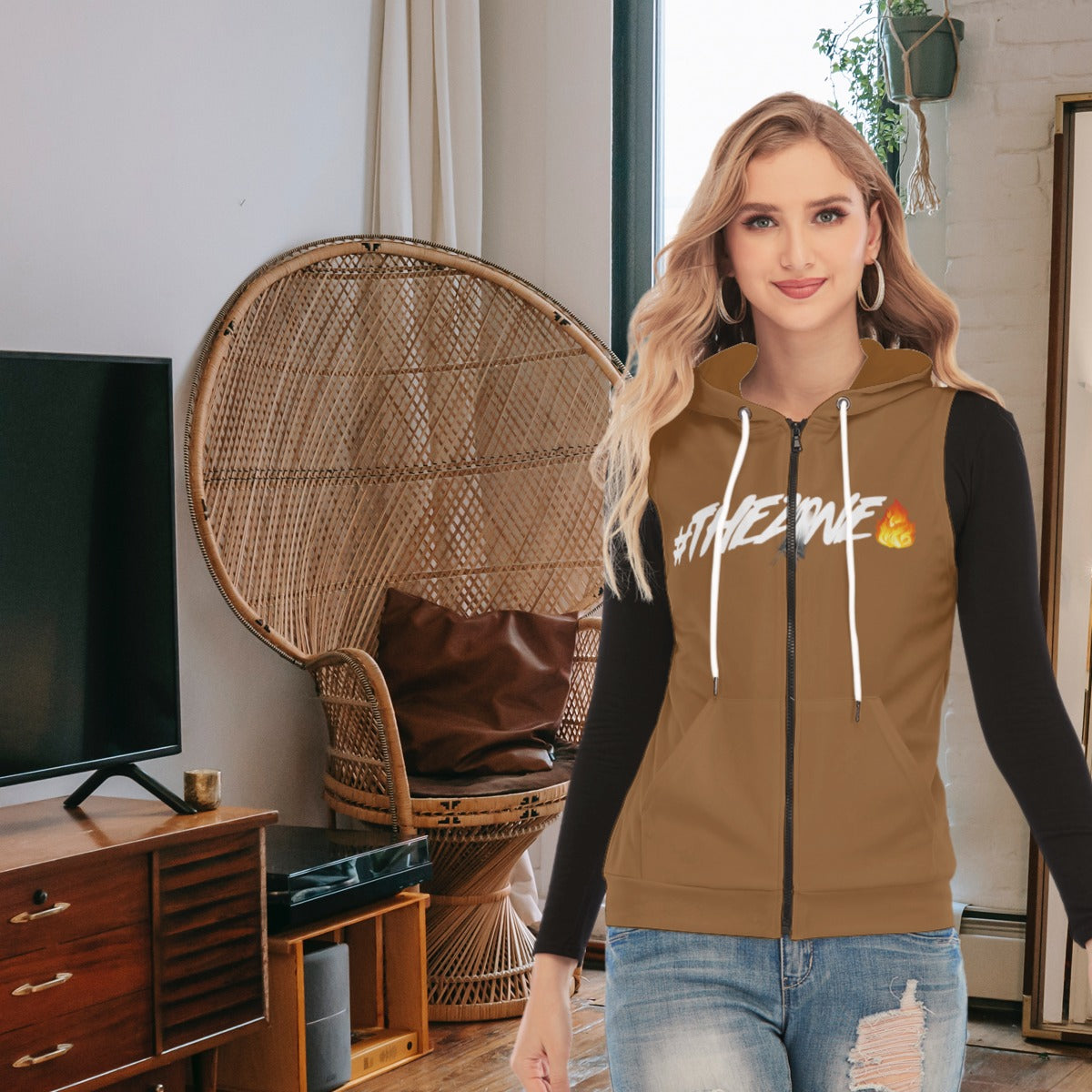 fz women's sleeveless hoodie