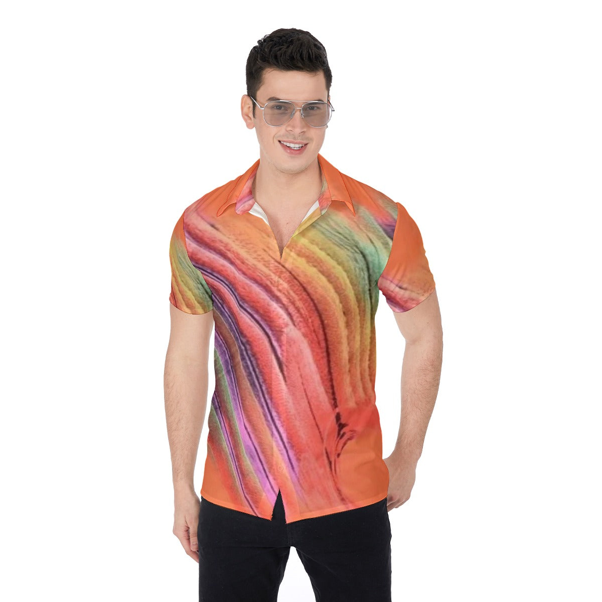 all-over print men's shirt