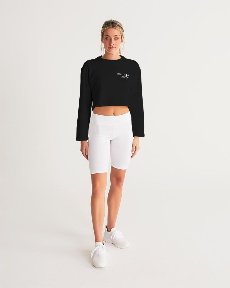 black zone women's cropped sweatshirt