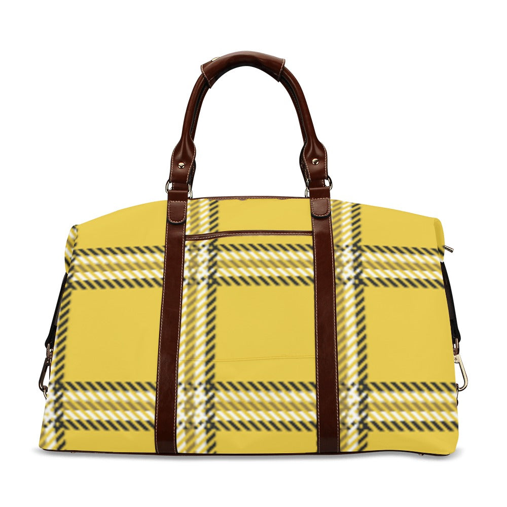 fz plaid travel bag flight bag(model 1643)