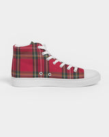 fz plaid too men's hightop canvas shoe