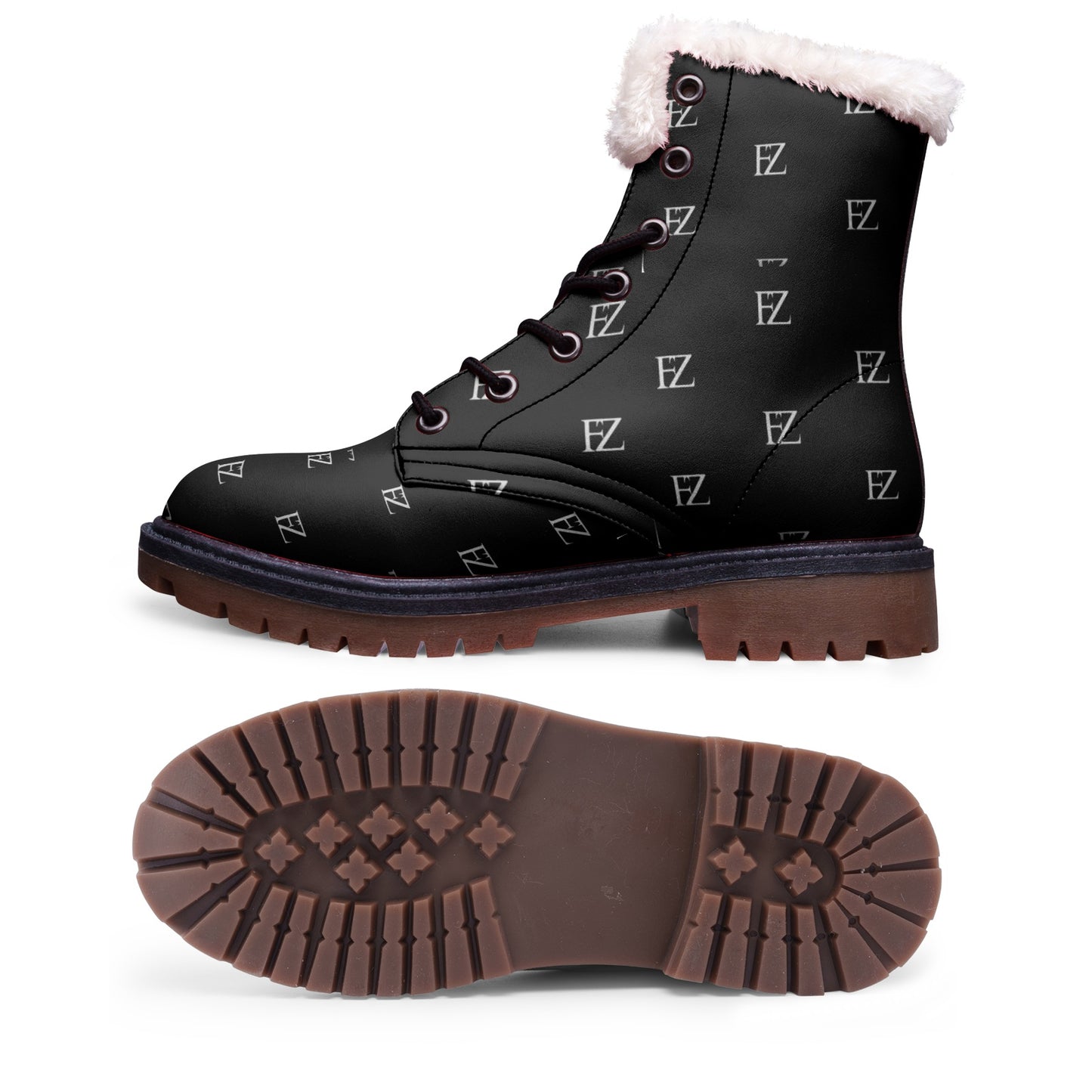 FZ Unisex Lace Up Winter Comfort Chukka Boots