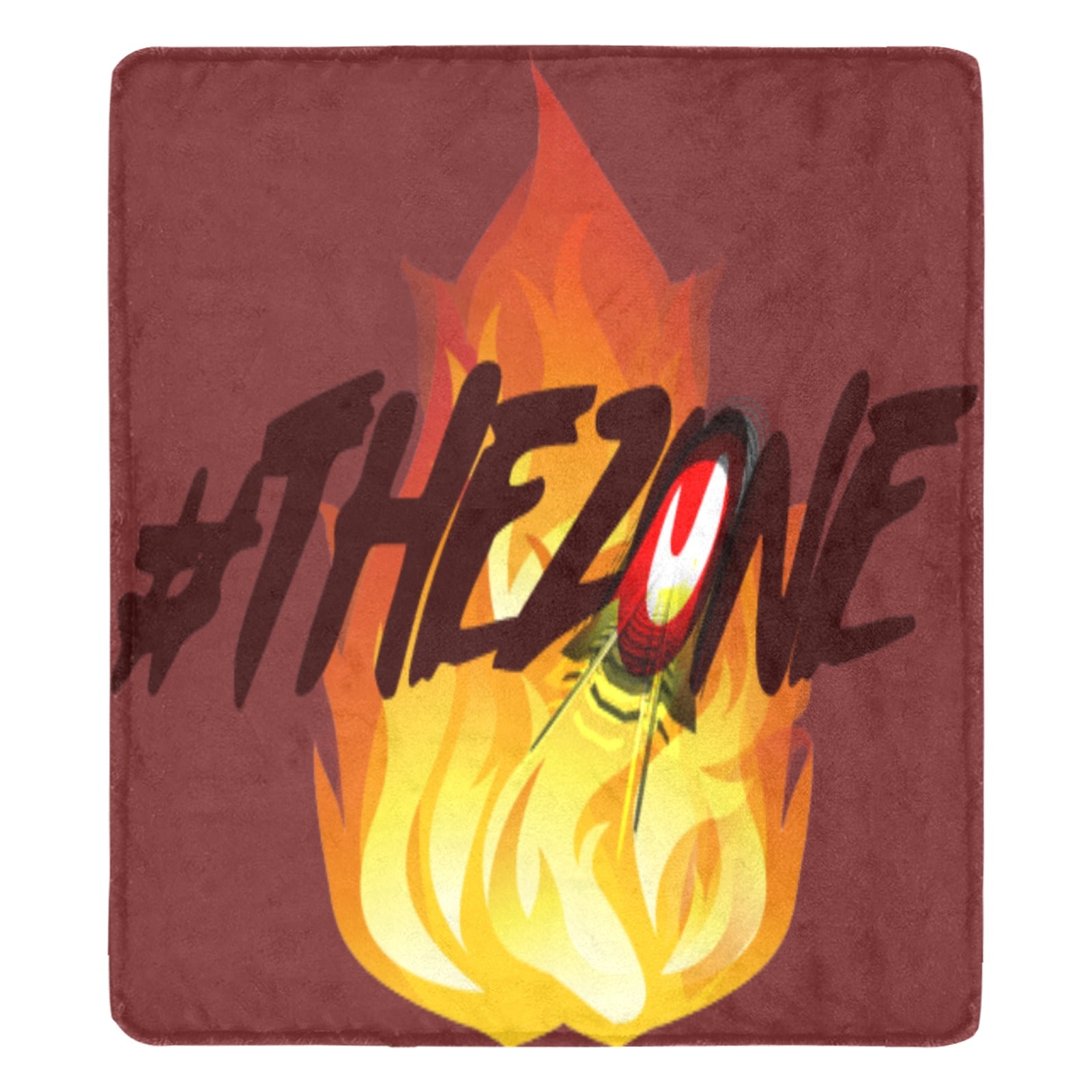 fz blanket zone (xl) one size / fz blanket - zone burgundy ultra-soft micro fleece blanket 70"x80"