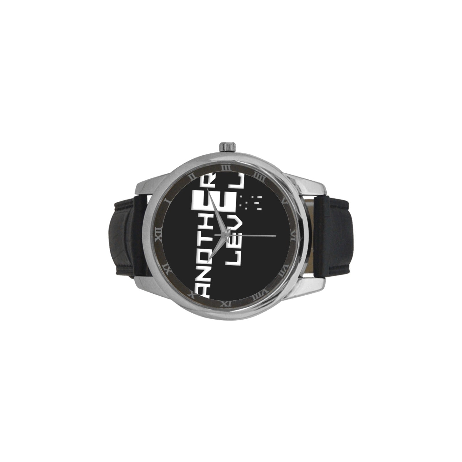 fz men's watch men's leather strap large dial watch (model 213)