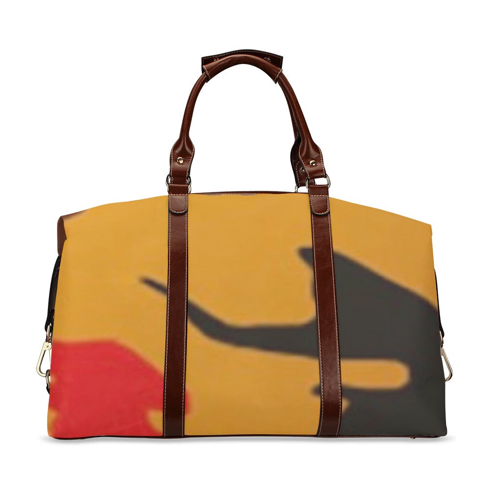 fz leopard print travel bag flight bag(model 1643)