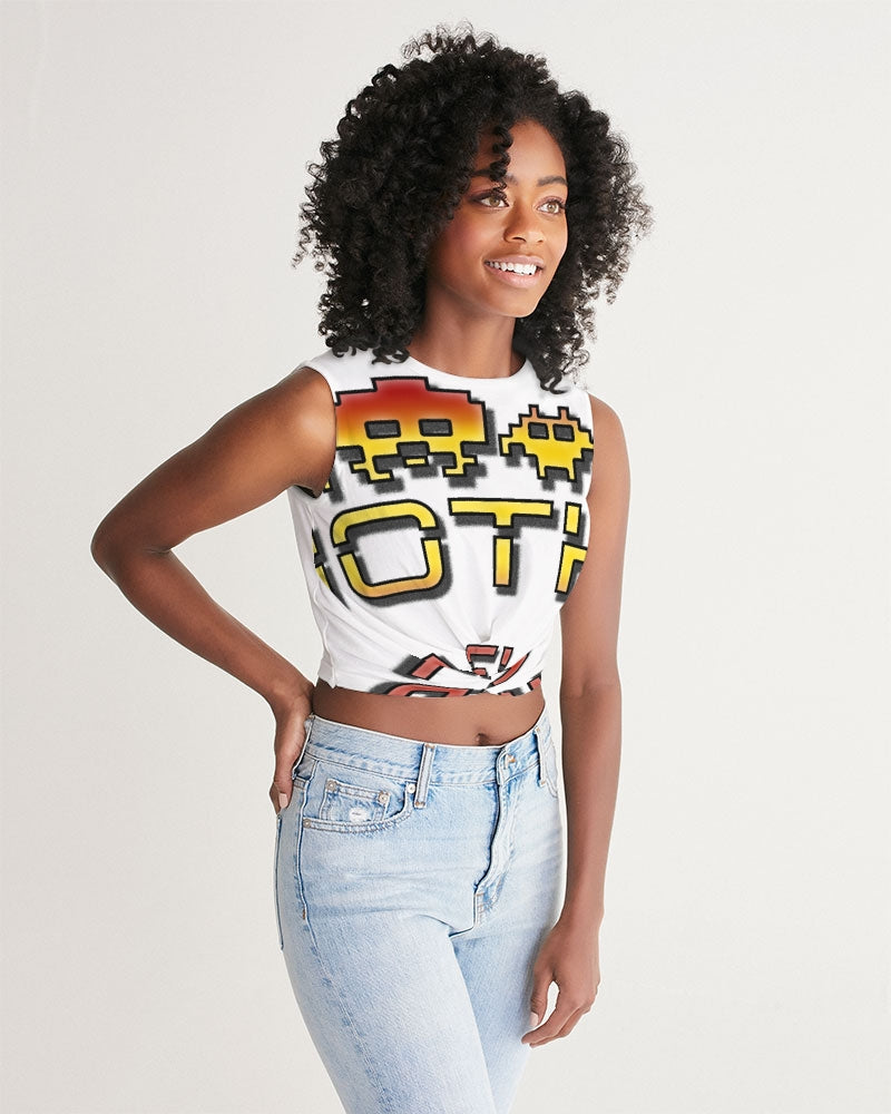 clean zone women's twist-front tank