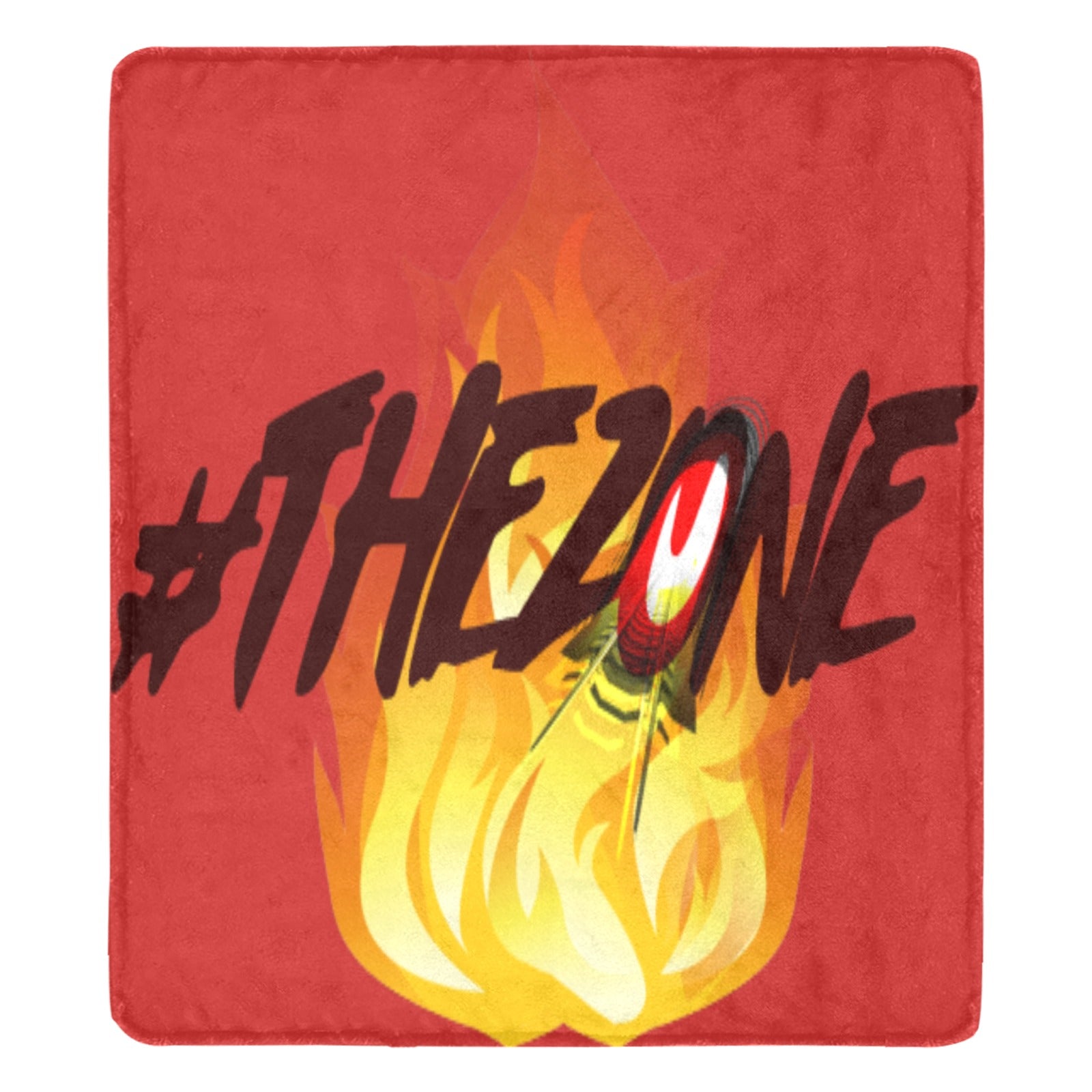 fz blanket zone (xl) one size / fz blanket - zone red ultra-soft micro fleece blanket 70"x80"
