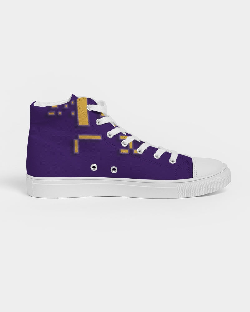 purple flite women's hightop canvas shoe