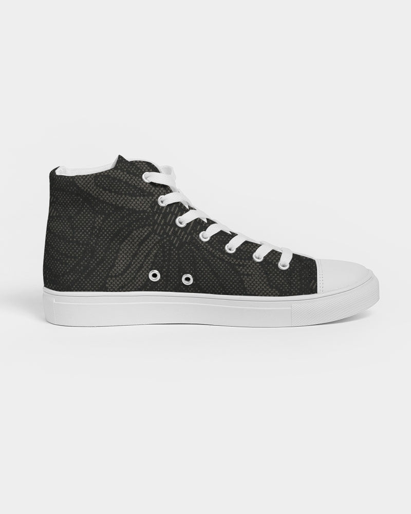 fz abstract men's hightop canvas shoe