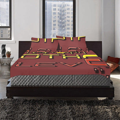 fz bedding set one size / fz bedding - burgundy 3-piece bedding set (1 duvet cover 86"x70"; 2 pillowcases 20"x30")(one side)