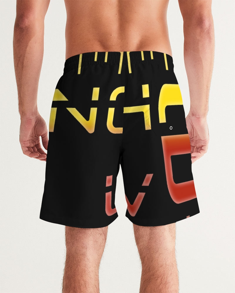 black zone men's swim trunk