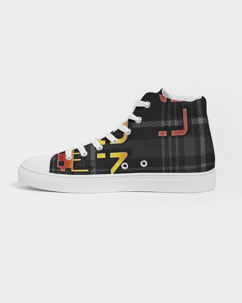 plaid flite too men's hightop canvas shoe