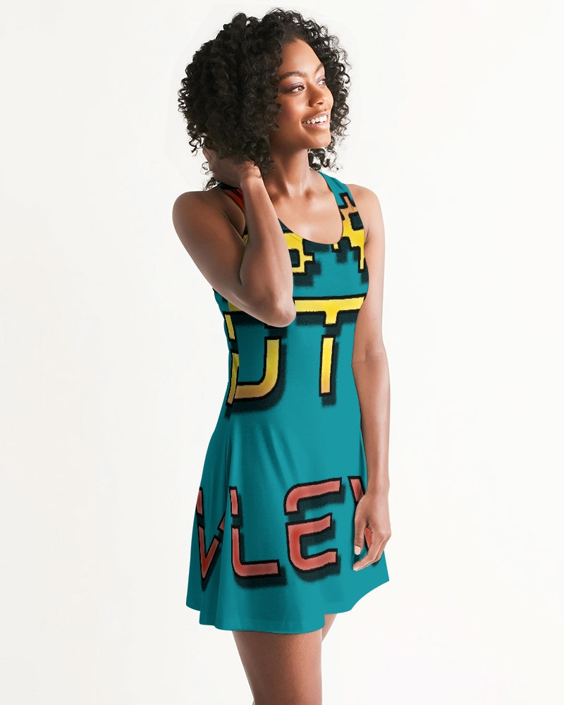 blue sky women's racerback dress