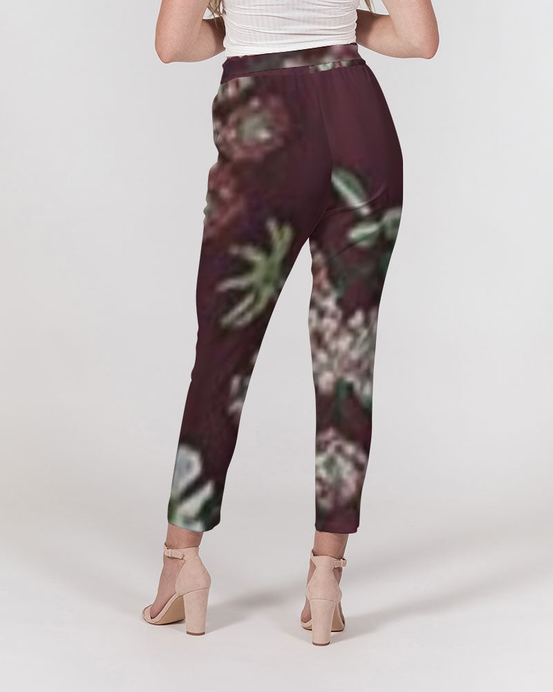 fz flower zone women's belted tapered pants