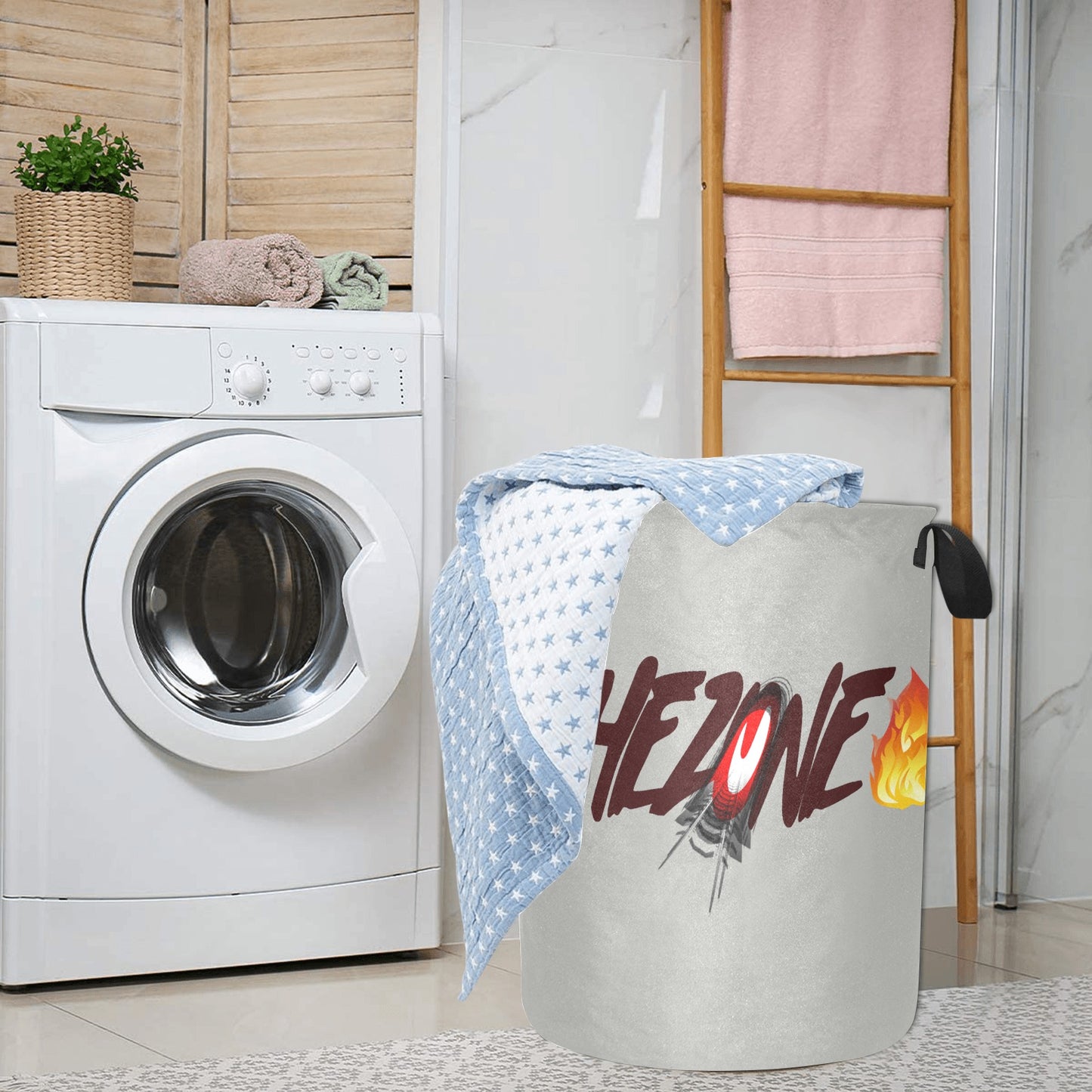 fz laundry basket - large one size / fz laundry basket - grey laundry basket(large)