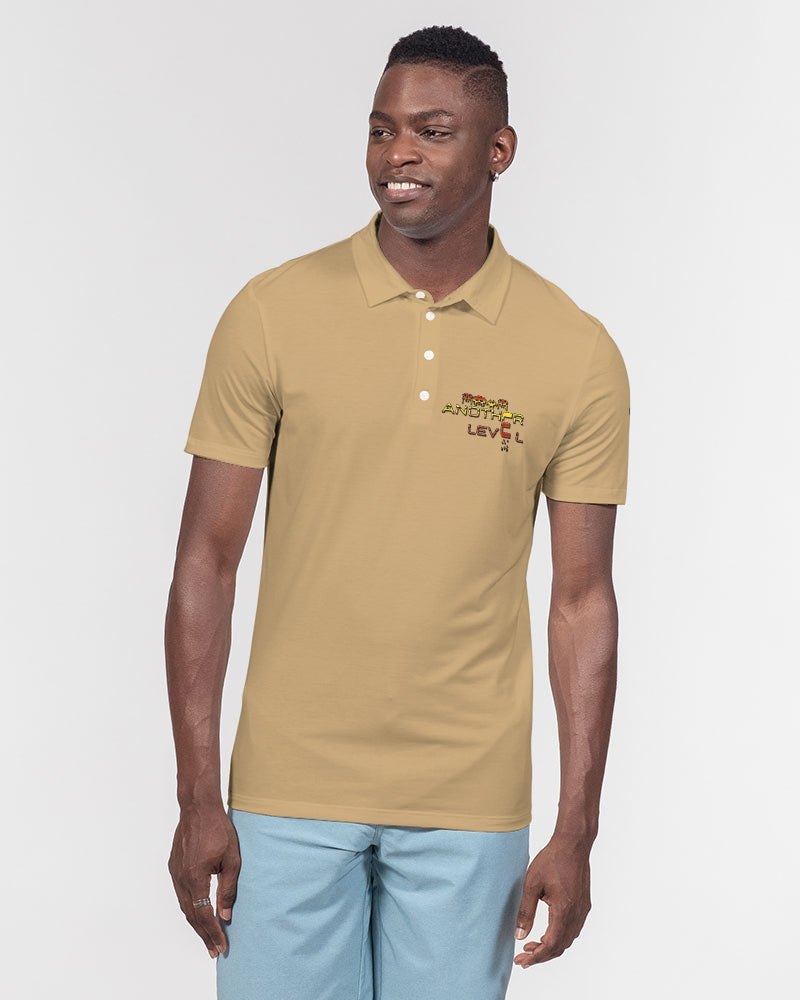 grounded flite men's slim fit short sleeve polo