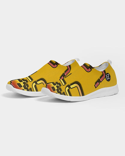 yellow zone women's slip-on flyknit shoe